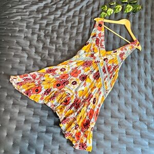 Free People | Women’s Floral Tank Tunic Dress M